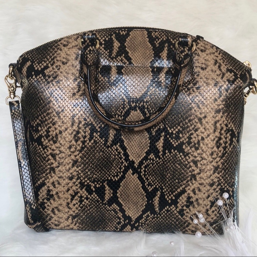 👜New Brahmin 👜Large Duxbury Satchel Coffee - Picture 2 of 6
